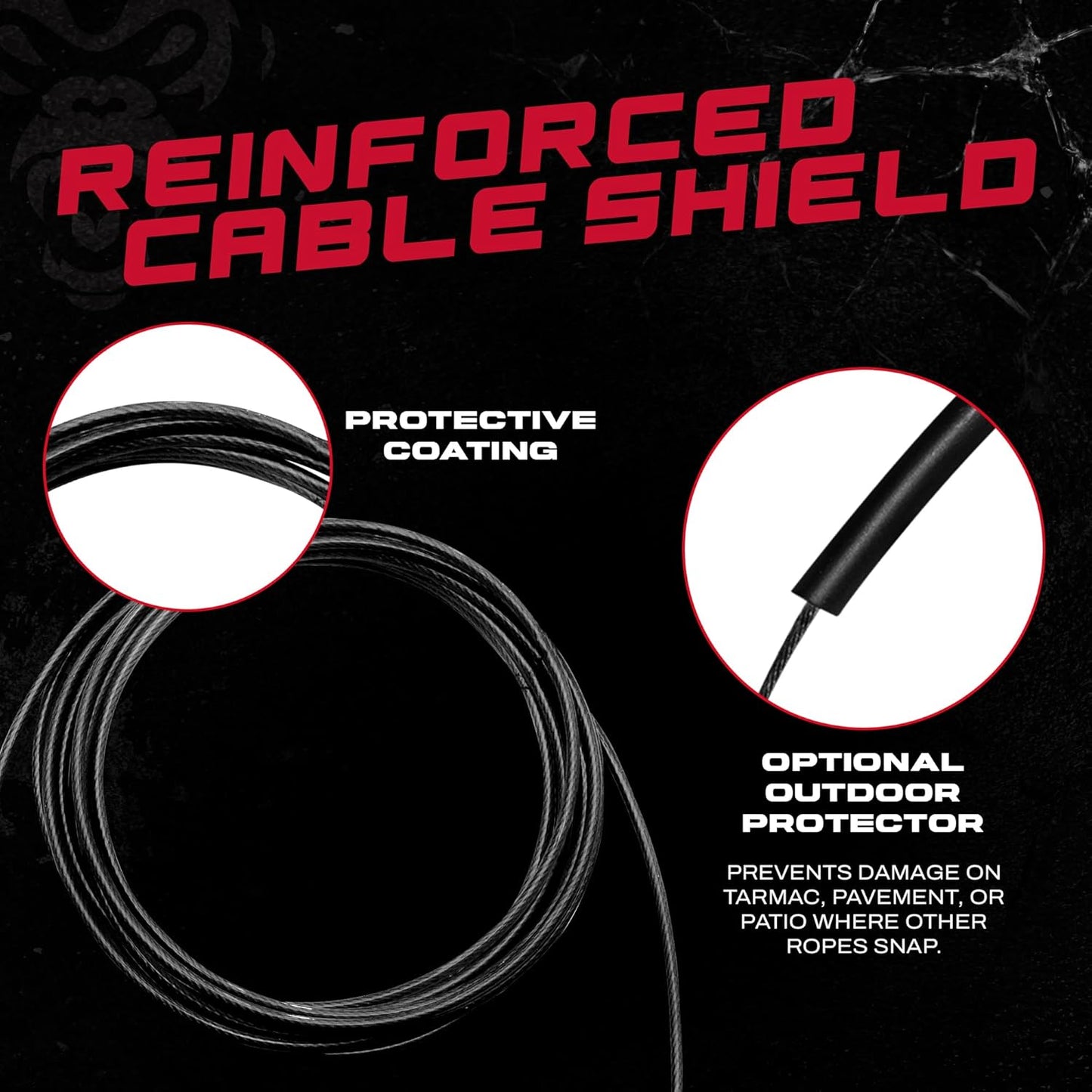 Beast Gear Adult Adjustable Steel Speed Jump Skipping Rope