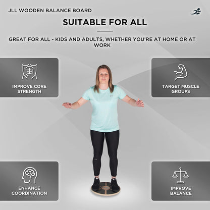 JLL Wooden Balance Board