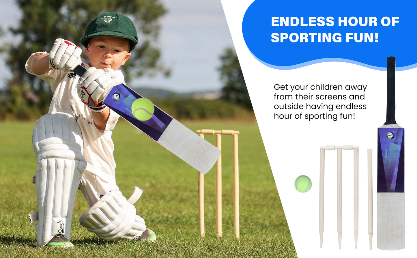 Generise 7pc Size 3 Cricket Set with Bag