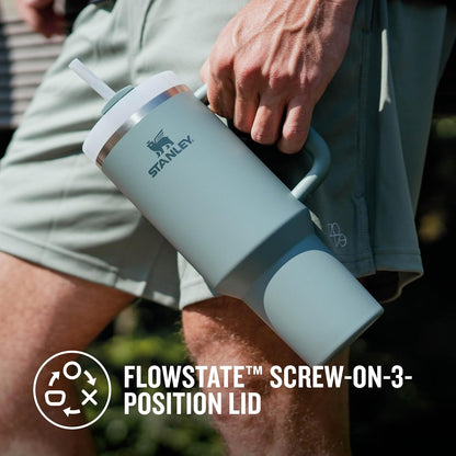 Stanley Quencher® H2.0 FlowState™ Tumbler 1.2L – Recycled Stainless Steel - Multiple Colours!