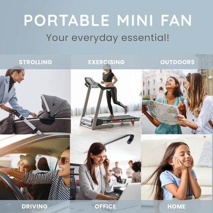 Generise Bladeless Neck Fans - 3 Speed, Foldable - 3 Colours