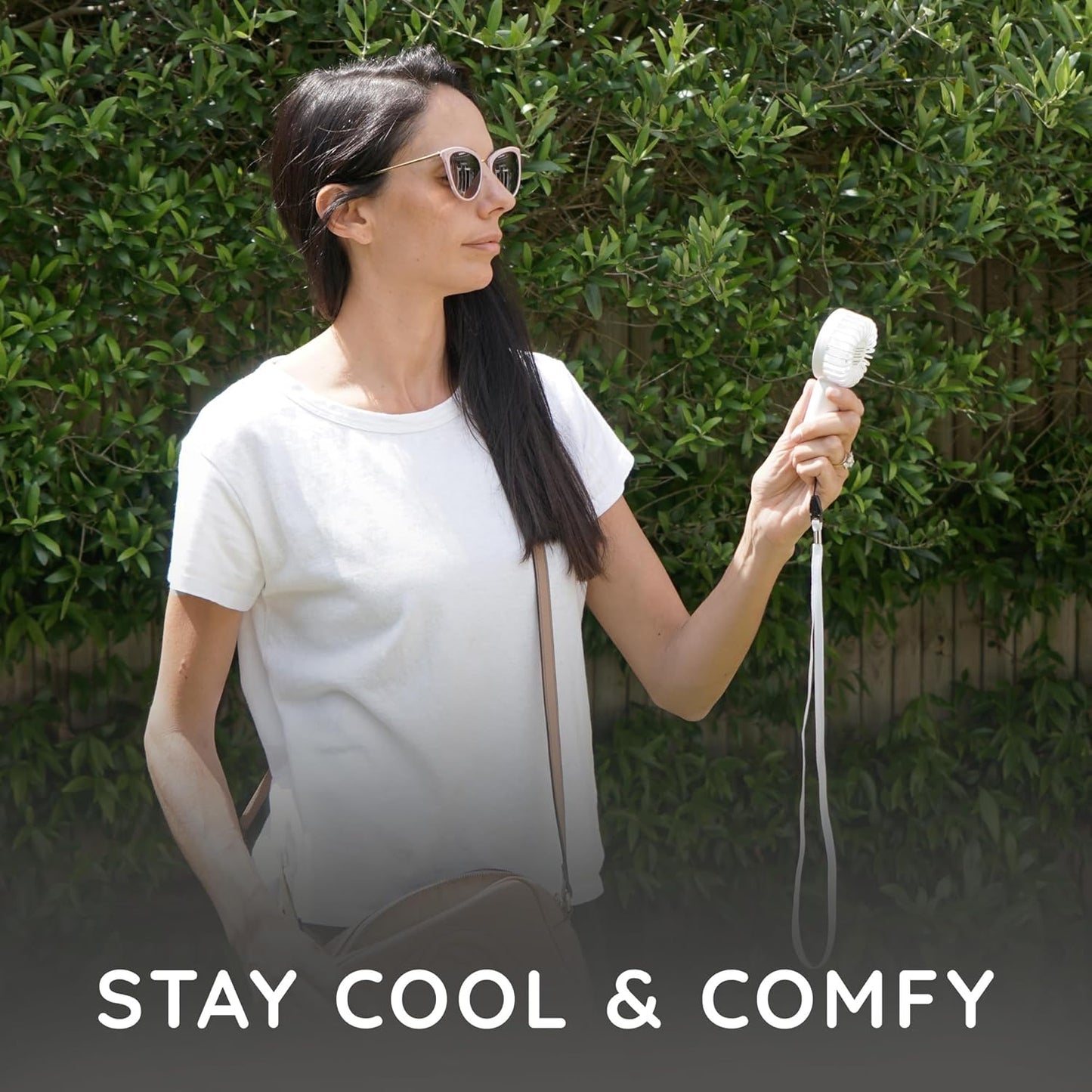 CUQOO Mini Handheld Fan – 800mAh, 3 Speeds & Portable!