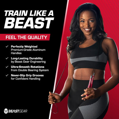 Beast Gear Adjustable Aluminium Speed Jump Rope