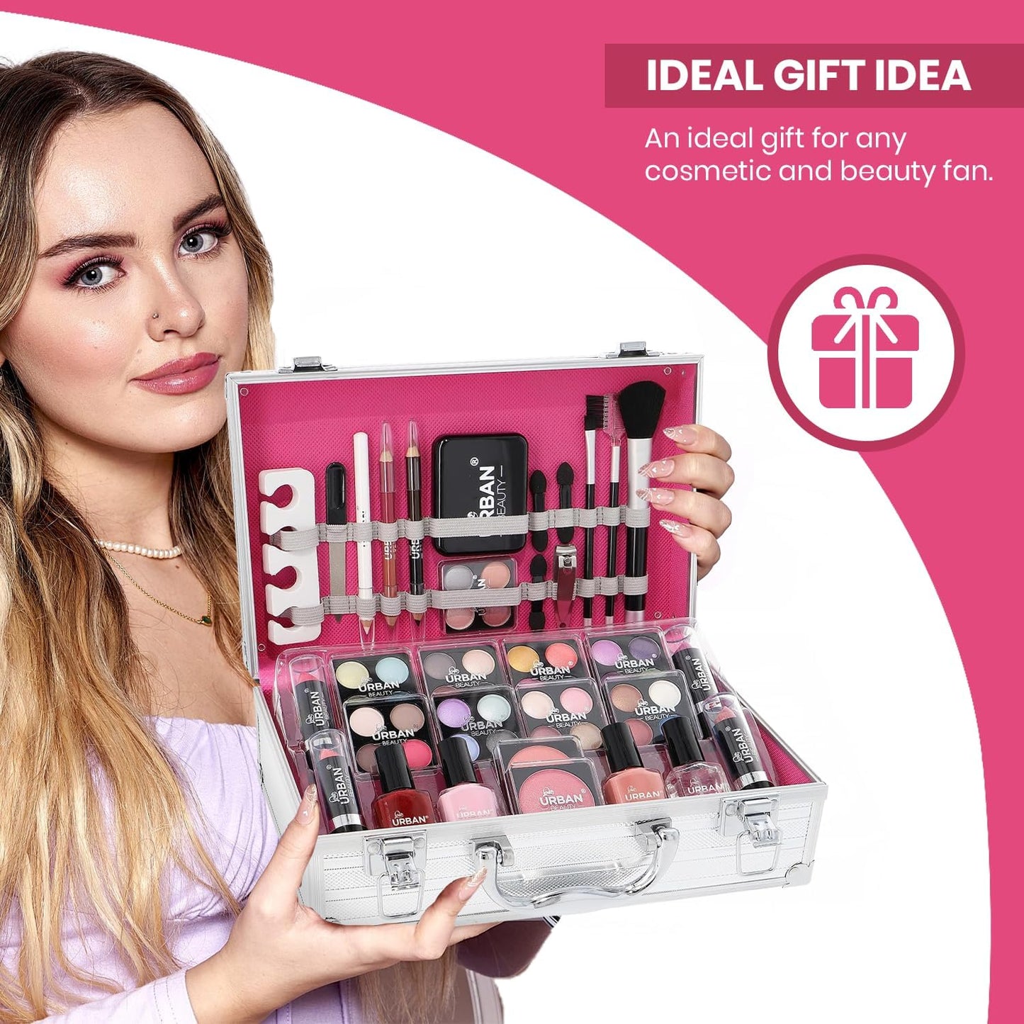 LUB Love Urban Beauty Vegan Essentials 64 Piece Vanity Case