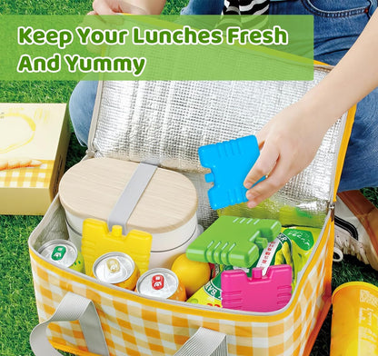 Generise Mini Freezer Blocks - 2 Blue, 2 Green, 2 Pink- 6 Pack