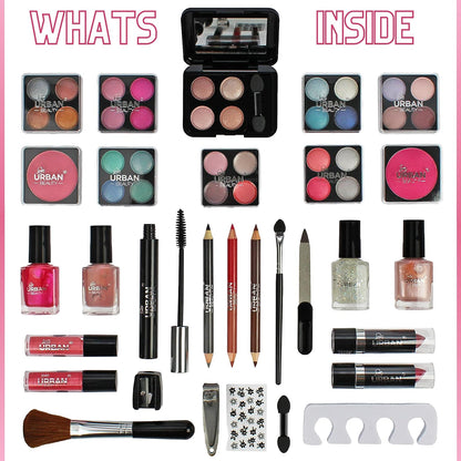 LUB Love Urban Beauty Vegan 60 Piece Dazzling Vanity Case