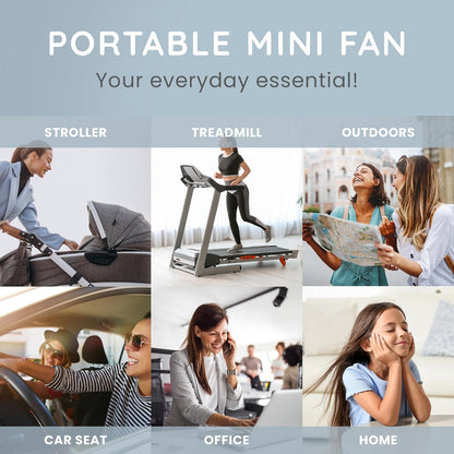 CUQOO Mini Portable Octopus Desk Fan – 4000mAh, White, 3 Speeds