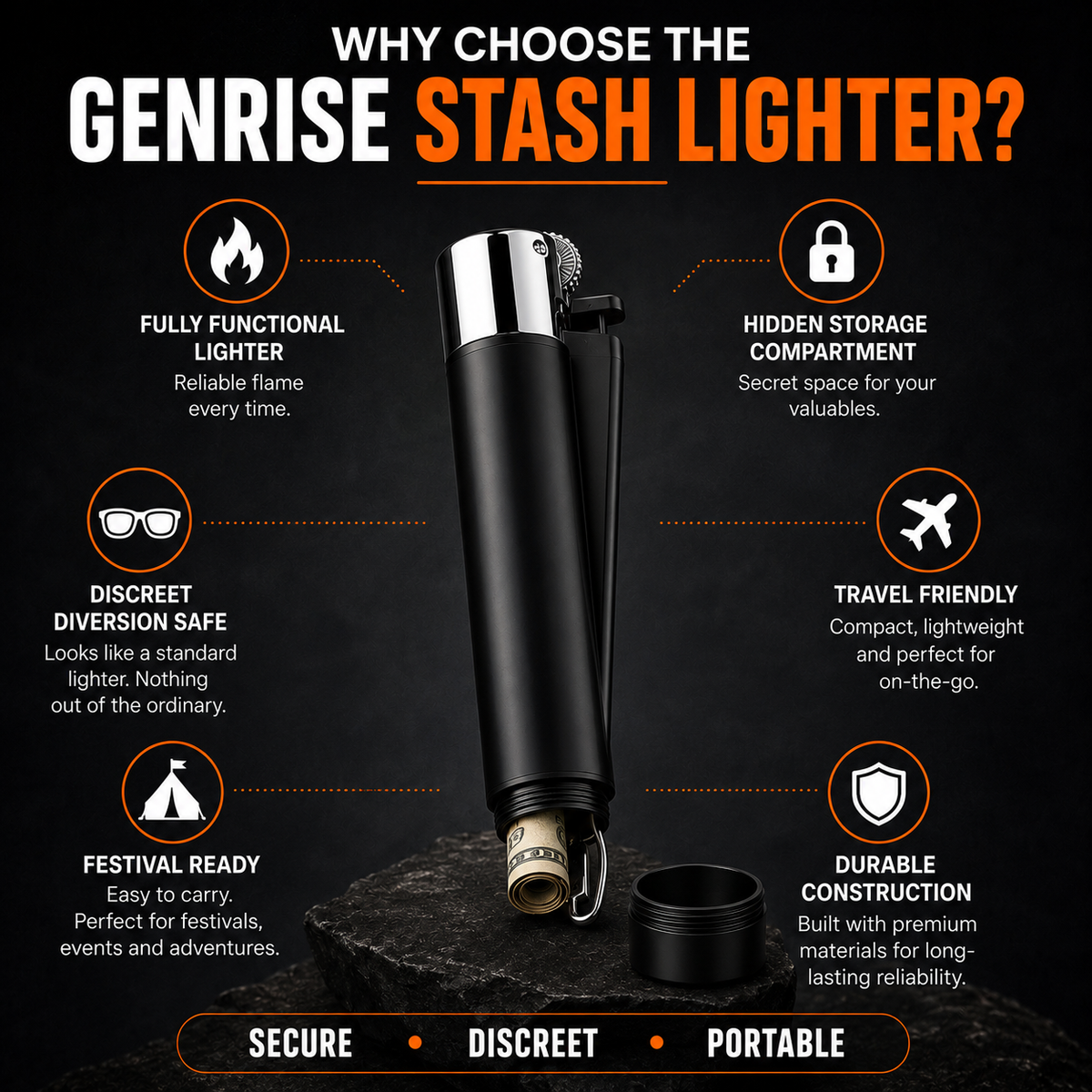 Generise 'Secret Stash' Lighter