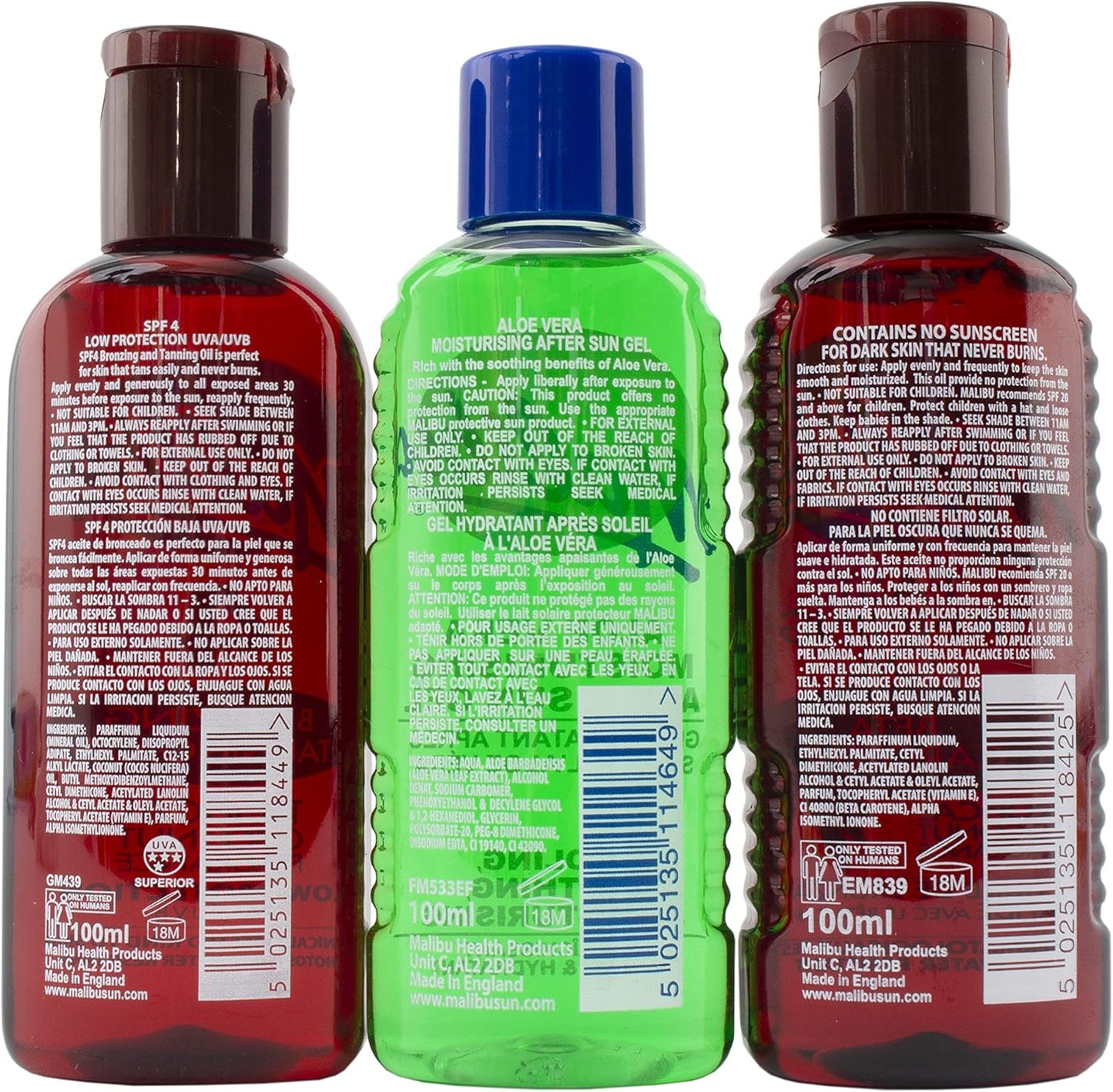 Malibu 3 Pack 100ml Oil