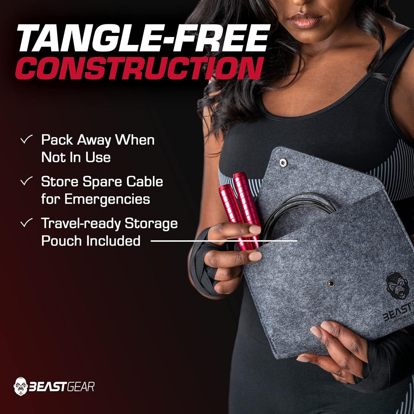 Beast Gear Adjustable Aluminium Speed Jump Rope