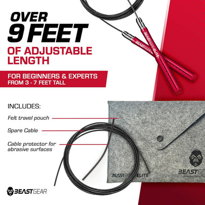 Beast Gear Adjustable Aluminium Speed Jump Rope