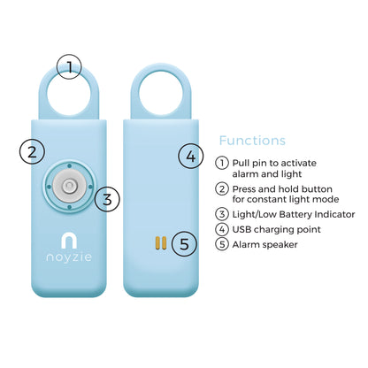 Noyzie PLUS Rechargeable 130db Personal Safety Alarm
