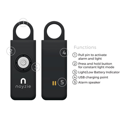 Noyzie LOCATE Rechargeable 130db GPS Personal Safety Alarm