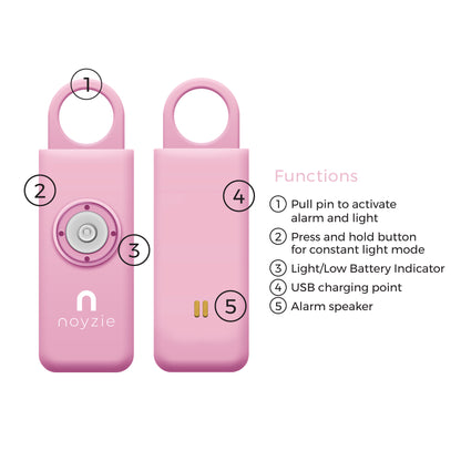 Noyzie LOCATE Rechargeable 130db GPS Personal Safety Alarm