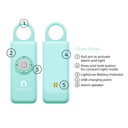 Noyzie LOCATE Rechargeable 130db GPS Personal Safety Alarm