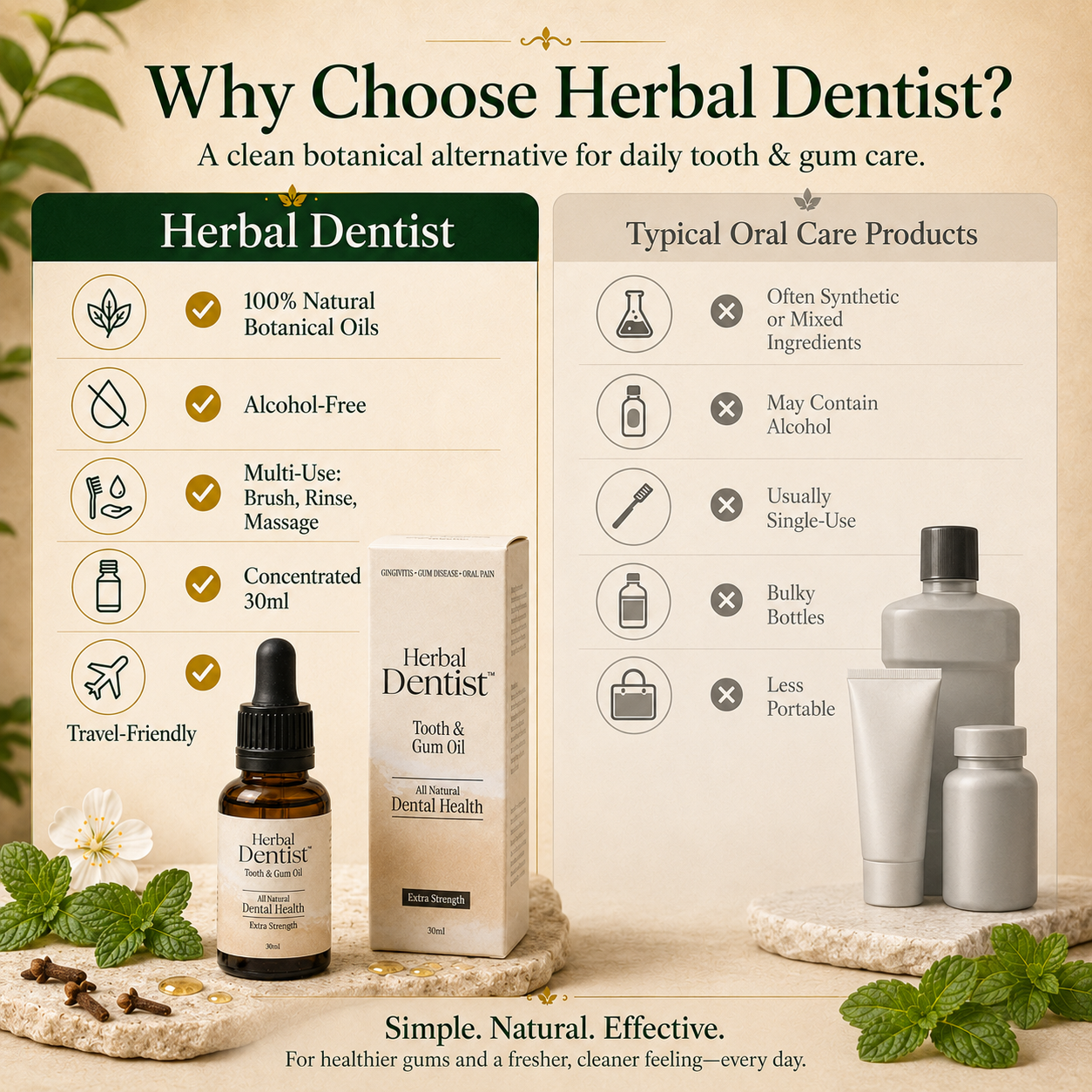 Herbal Dentist Tooth and Gum Oil 30ml