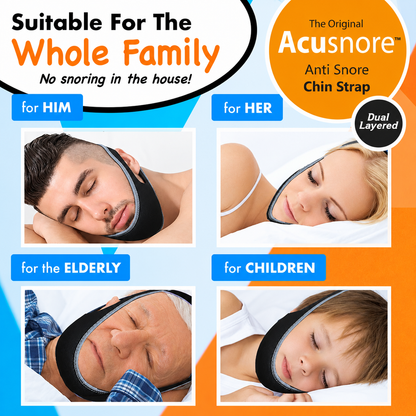 Acusnore Anti-Snore Chin Strap – Your Key to Quieter, Restful Sleep