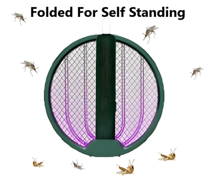 Ashley Housewares 2-in-1 Folding & Rechargeable Fly Zapper & Bug Zapper