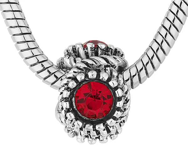 Diamond Style London - Ava Bracelet in Red (Item code: Avabrared)