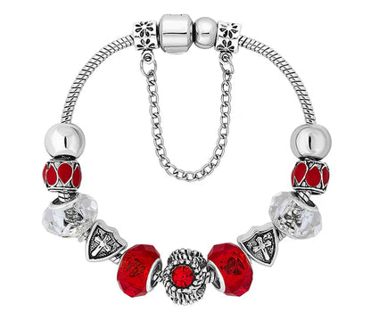 Diamond Style London - Ava Bracelet in Red (Item code: Avabrared)
