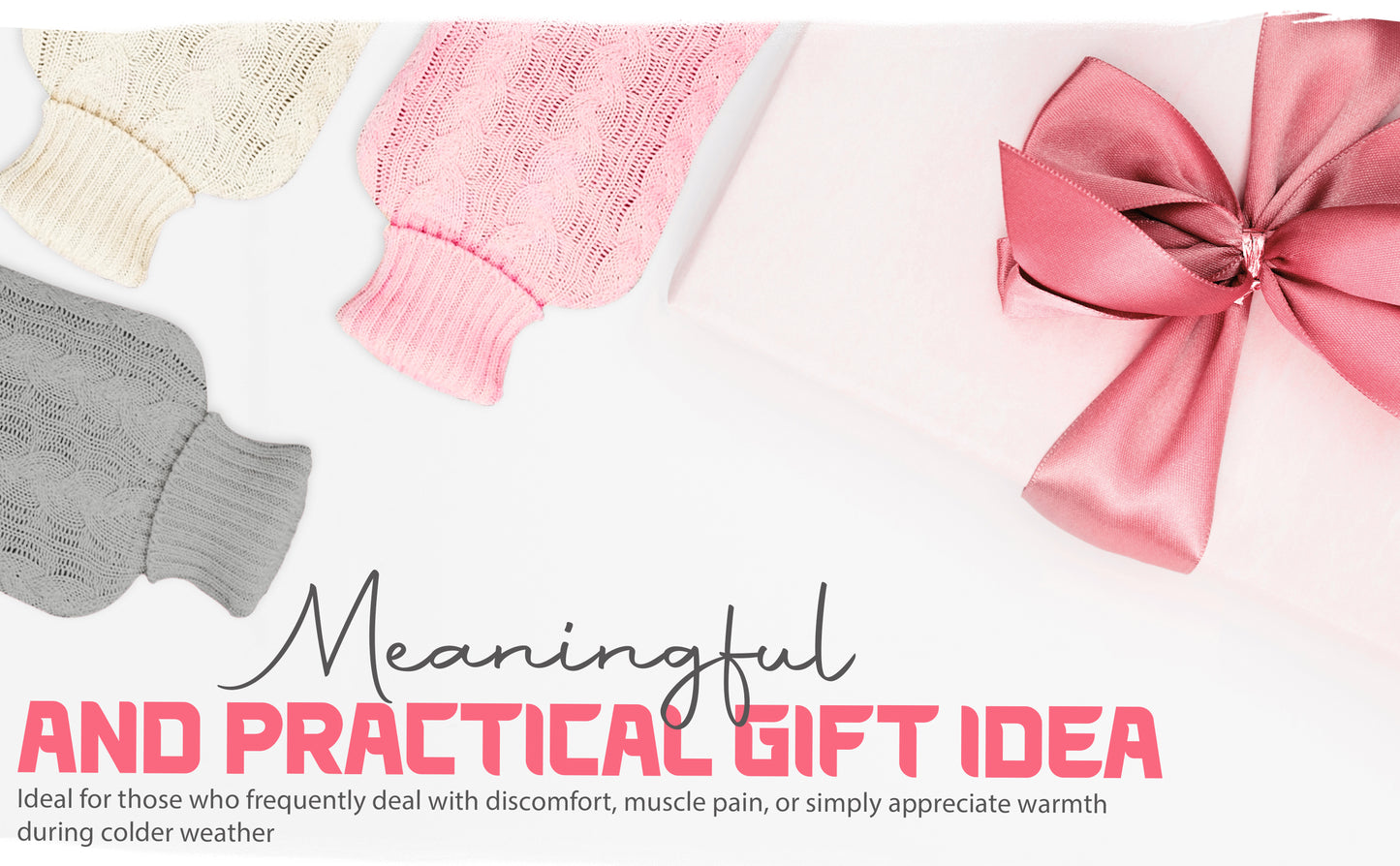 Generise 2-Litre Knitted Hot Water Bottle – Cosy, Stylish & Energy Saving