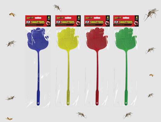 Beat It!  Fly Swatters 4 Pack