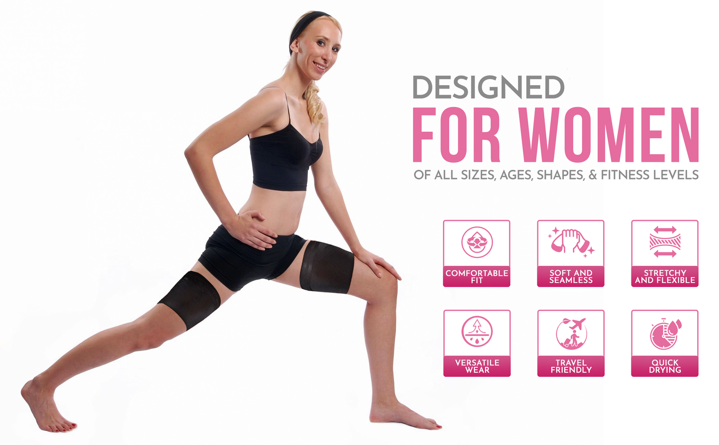 Glamza 'Chub Rub' Anti Chafing Thigh Bands SINGLE BAND
