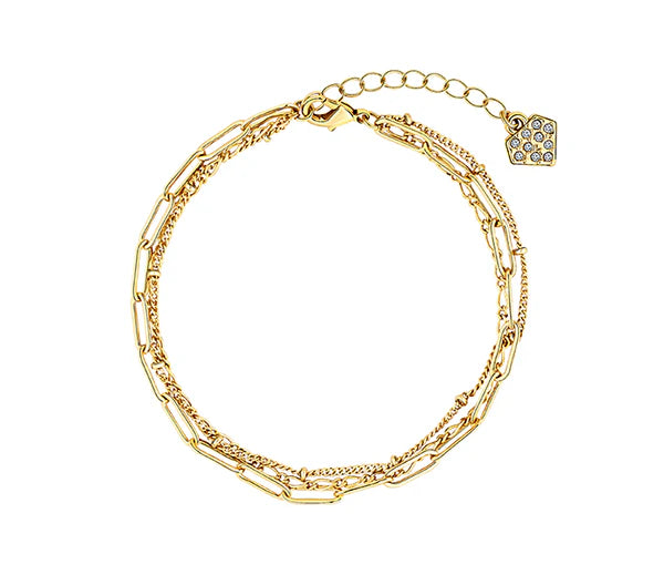 Diamond Style London - Chain Bracelet in gold plating (Item code: Chainbragold)