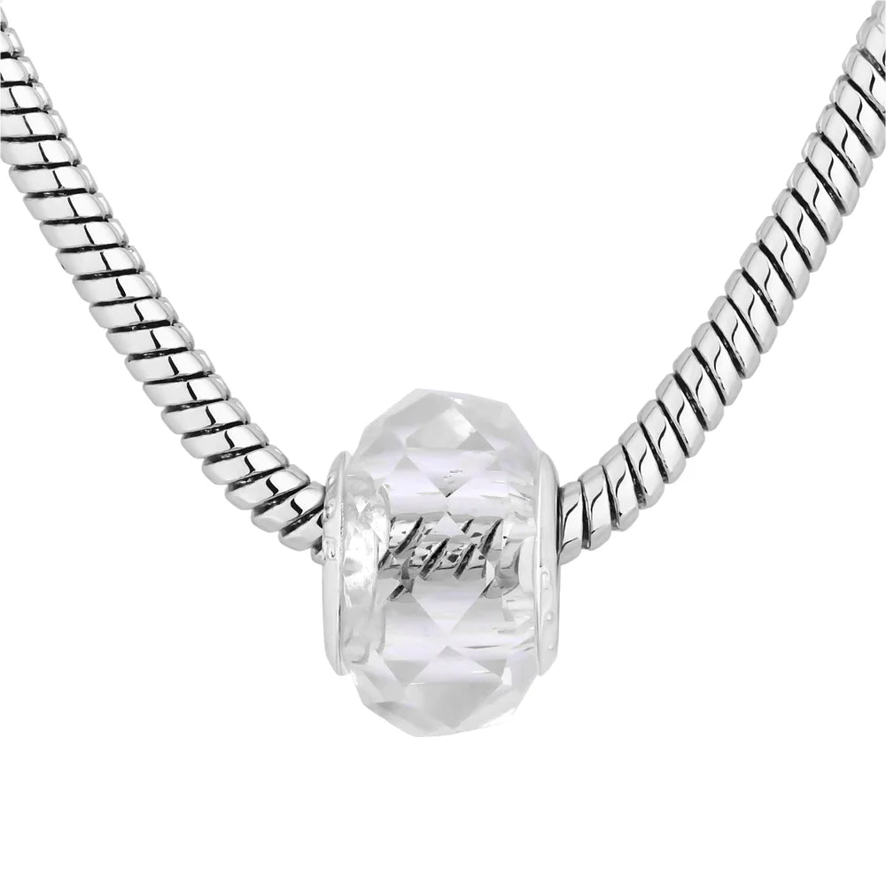 Diamond Style London - Charm Bracelet with Clear Charms (Item code: Charmbra)