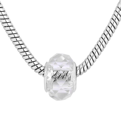 Diamond Style London - Charm Bracelet with Clear Charms (Item code: Charmbra)