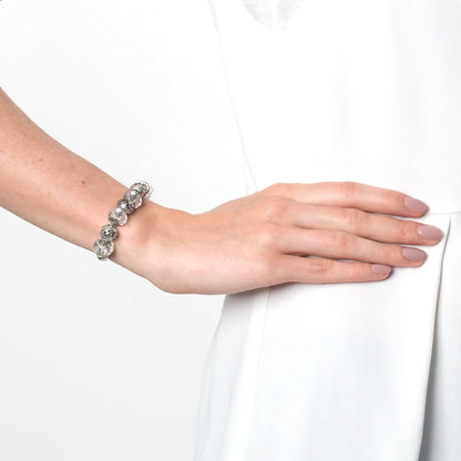 Diamond Style London - Charm Bracelet with Clear Charms (Item code: Charmbra)