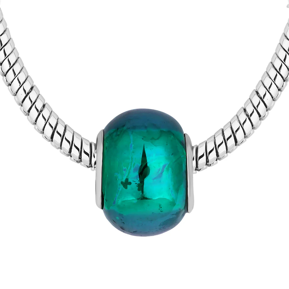 Diamond Style London - Charm Bracelet with Blue Charms (Item code: Charmbrablue)