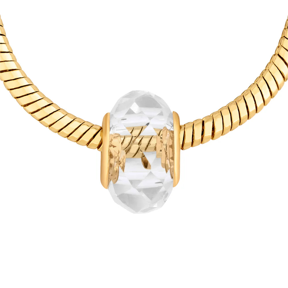 Diamond Style London - Charm Bracelet with Gold Charms (Item code: Charmbragold)