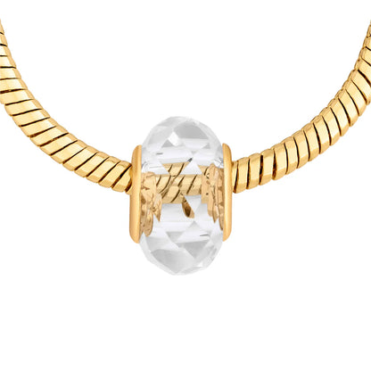 Diamond Style London - Charm Bracelet with Gold Charms (Item code: Charmbragold)