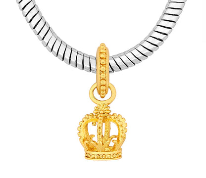 Diamond Style London - Charm Bracelet with Mixed Metal Charms (Item code: Charmbramxdmtl)