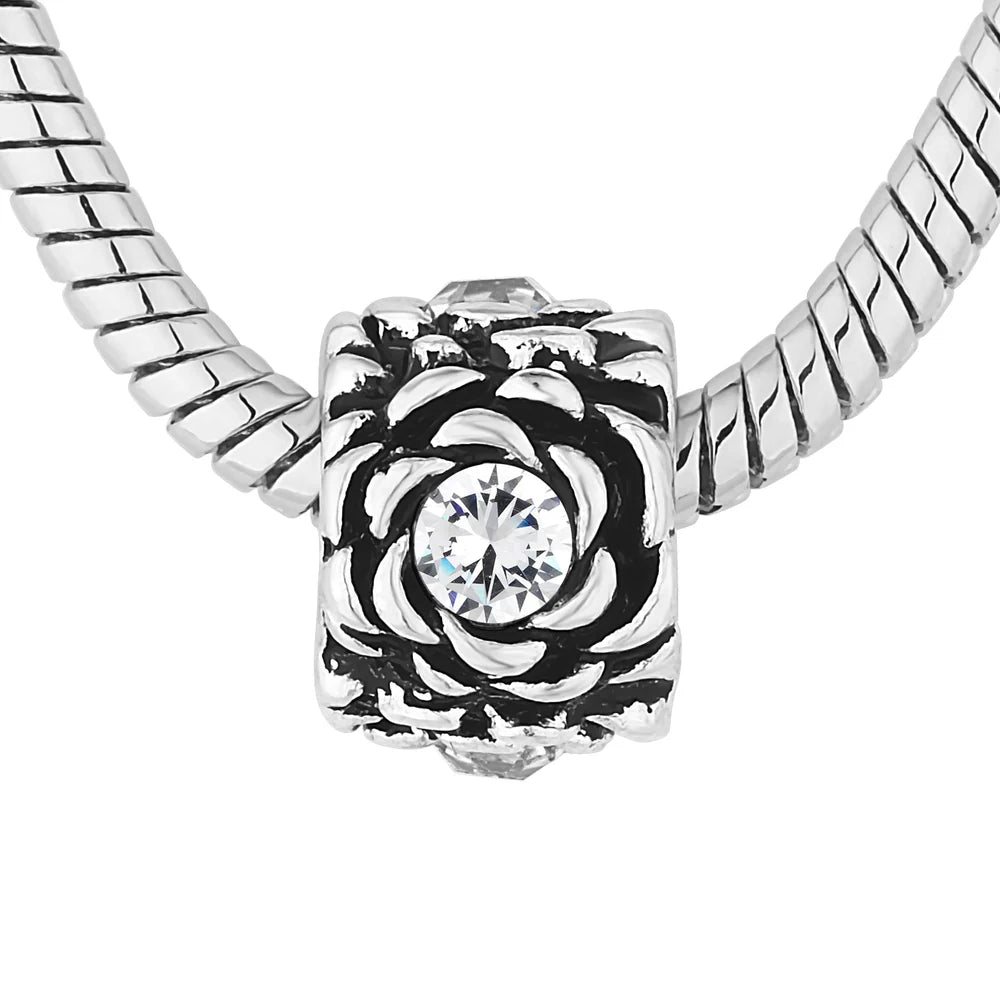Diamond Style London - Charm Bracelet with Ochre Charms (Item code: Charmbraochre)