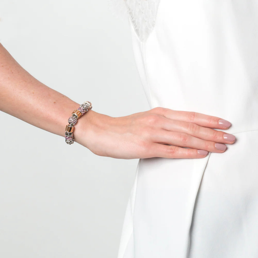 Diamond Style London - Charm Bracelet with Ochre Charms (Item code: Charmbraochre)
