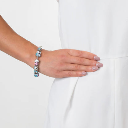 Diamond Style London - Charm Bracelet with Turquoise Charms (Item code: Charmbraturq)