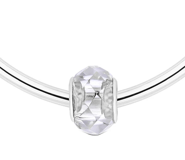 Diamond Style London - Charm Bracelet on Solid Bangle (Item code: Charmbras)