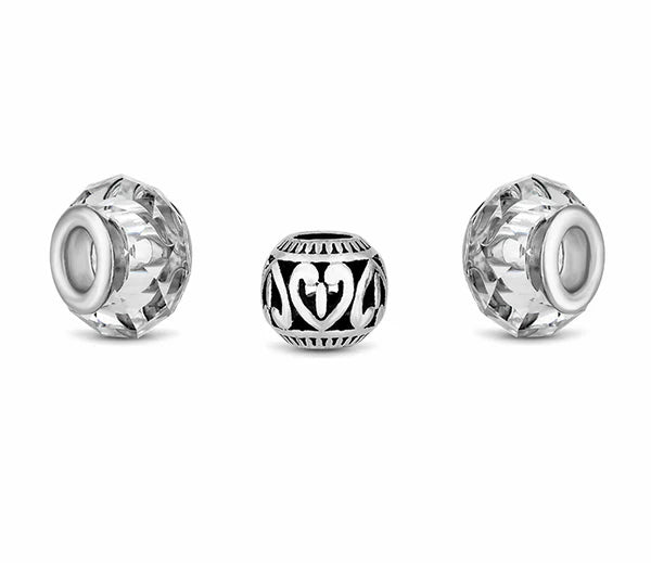 Diamond Style London - Charm Bracelet on Solid Bangle (Item code: Charmbras)