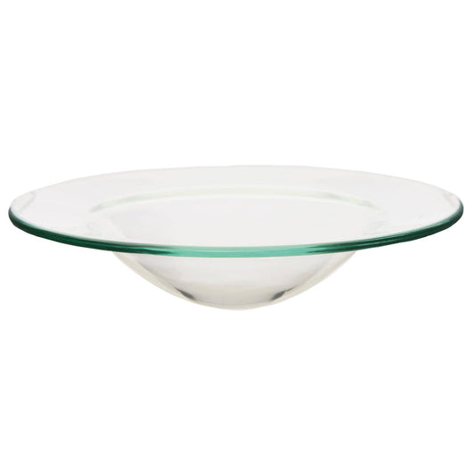 Puckator Glass Oil Burner Dish -Glass -Living Room Accessories - Wax Liquidizer - Oil Burners For Essential Oils - Wax Burners - Scents Melter - Wax Melt Holder - Room Fragrance - 1 Piece