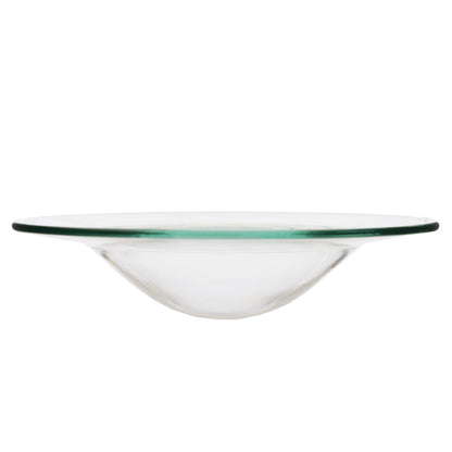 Puckator Glass Oil Burner Dish -Glass -Living Room Accessories - Wax Liquidizer - Oil Burners For Essential Oils - Wax Burners - Scents Melter - Wax Melt Holder - Room Fragrance - 1 Piece