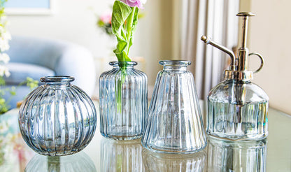 Sass & Belle Grey Glass Bud Vases - Set of 3