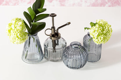 Sass & Belle Grey Glass Bud Vases - Set of 3