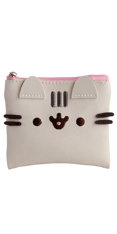 Puckator Pusheen The Cat Shaped Purse - Ladies Women's Womens Slim Purses Wallets Wallet for Women - Coin Pouch Purse Men - Card Holder with Zip - Small Cash Wallet Bag Bags UK