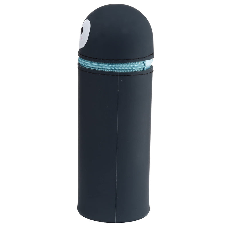 Puckator Adoramals Penguin Silicone Upright Pencil Case - School Equipment Stuff - School Supplies for Girls and Boys - University Stationery Kit - Cute Storage Pouch - Cool Teacher Supplies