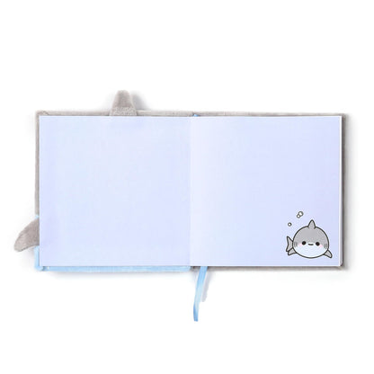 Puckator Adoramals Shark Plush Fluffies Notebook - School Teacher Student Homework Study Planner Notepad - Collage University Essentials Journals Planners - Jotter Uni Gifts Stationery Supplies
