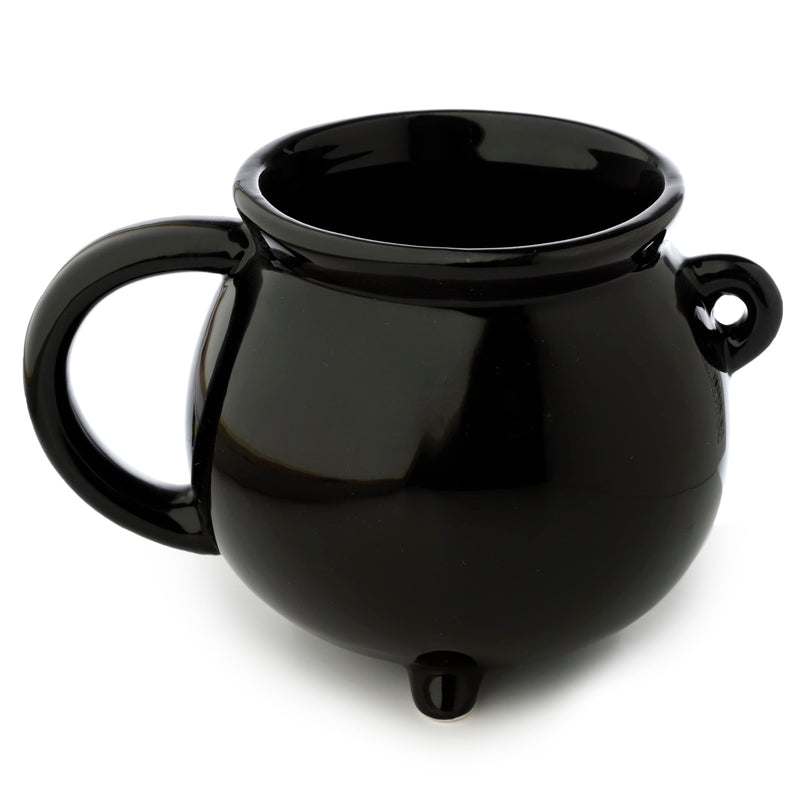 Puckator Hocus Pocus Black Cauldron Ceramic Shaped Tea Coffee Mug Funny Home Accessories Cute Gifts for Girlfriend Large Mugs for Men Women Hot Drinks Cupsresents Secret Santa Gift Cup Set