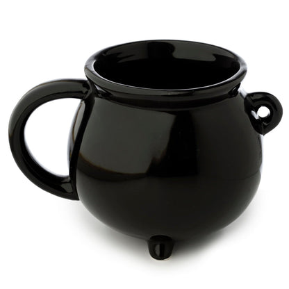 Puckator Hocus Pocus Black Cauldron Ceramic Shaped Tea Coffee Mug Funny Home Accessories Cute Gifts for Girlfriend Large Mugs for Men Women Hot Drinks Cupsresents Secret Santa Gift Cup Set