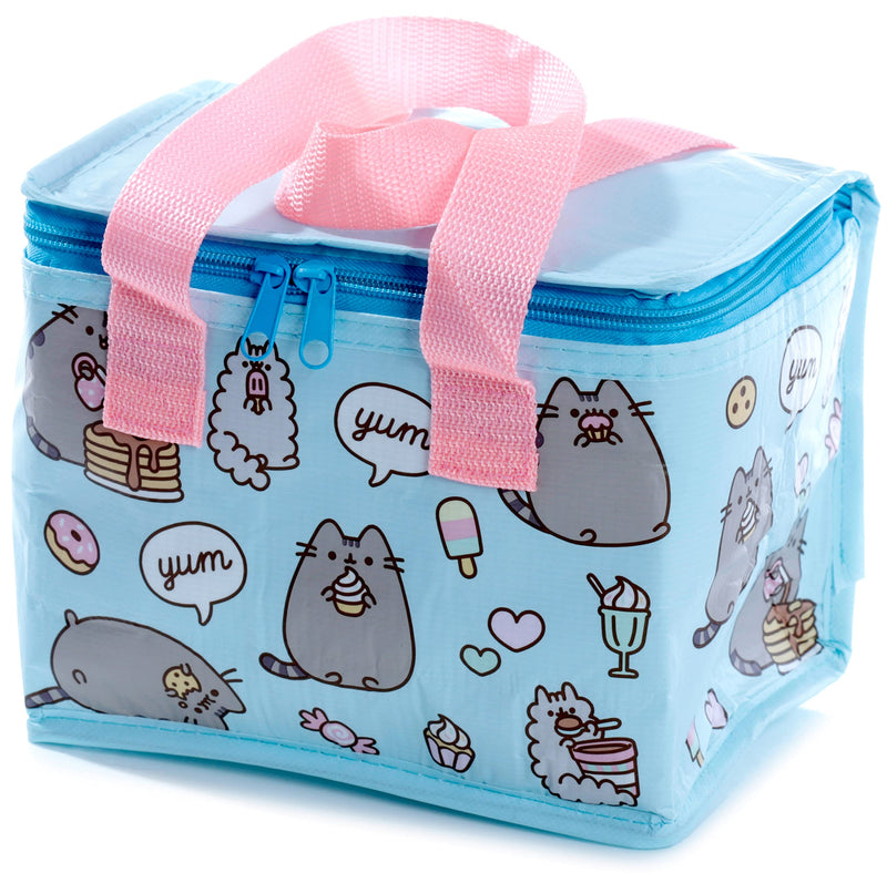Puckator Woven Cool and Lunch Bag with Pusheen Design - Insulated Lunch Bag for Women Men Children - Lunch Box Bag for Work & School - Beach and Picnic Accessories - Childrens Lunch Box - Cool Bags